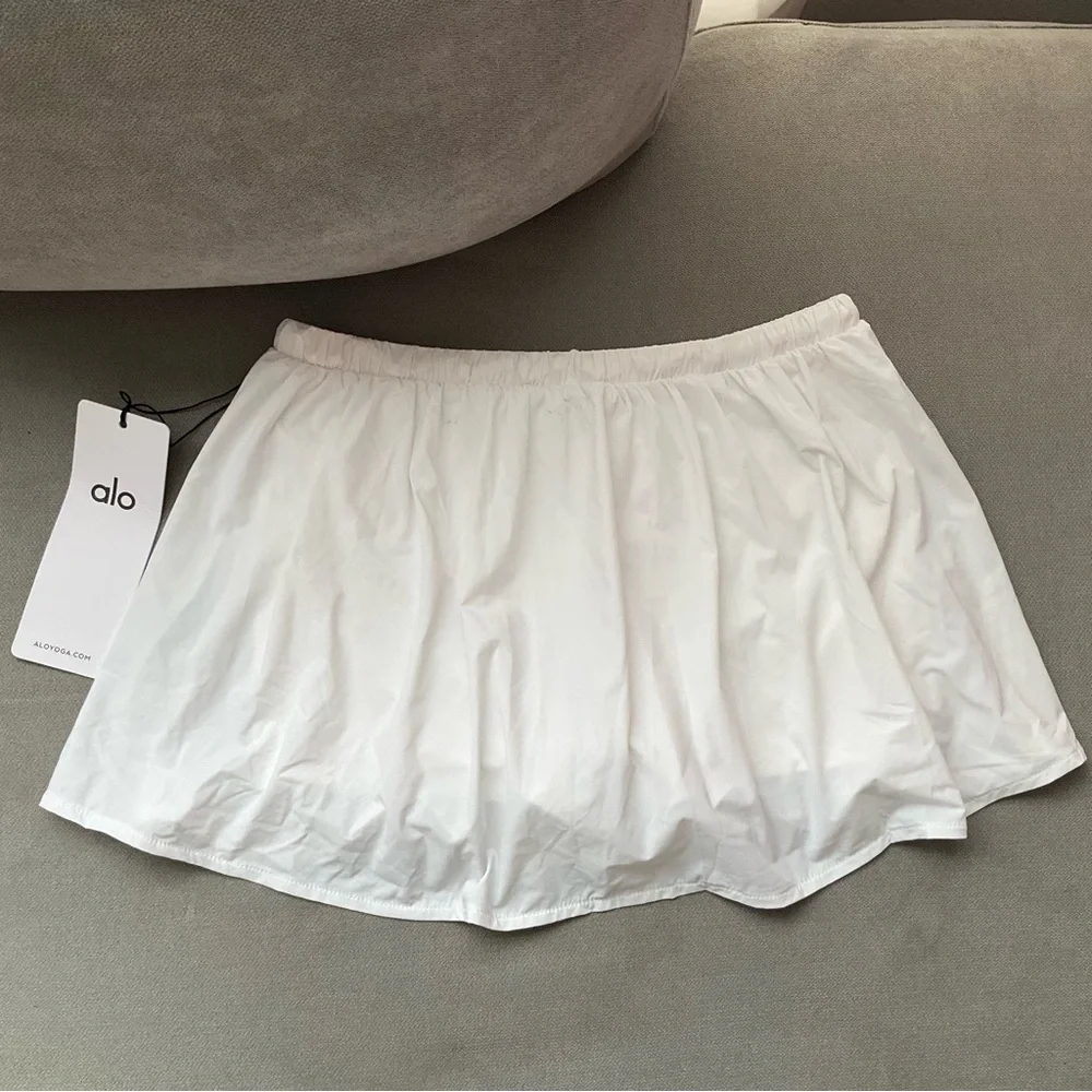 Alo Yoga Breezy Tennis Skirt White XS